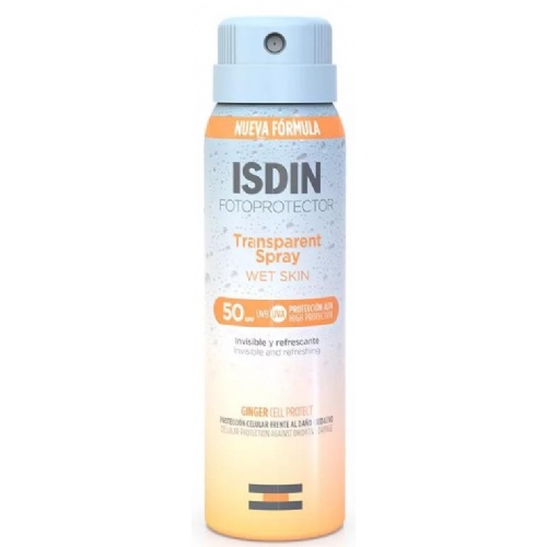 Isdin fotoprotector transparent spray wet skin spf 50 (1 envase 100 ml)