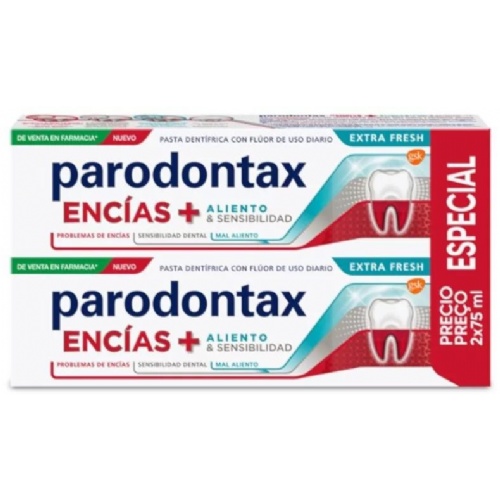 Parodontax encias + aliento fresh 2x75ml