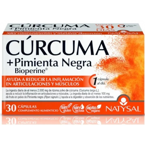 Natysal curcuma + bioperine 30 caps