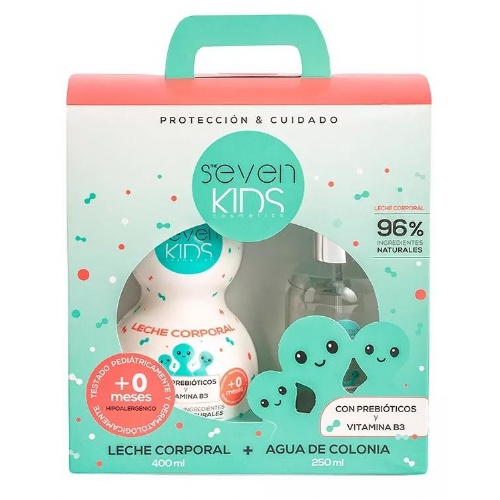 Pack seven kids leche+agua colonia