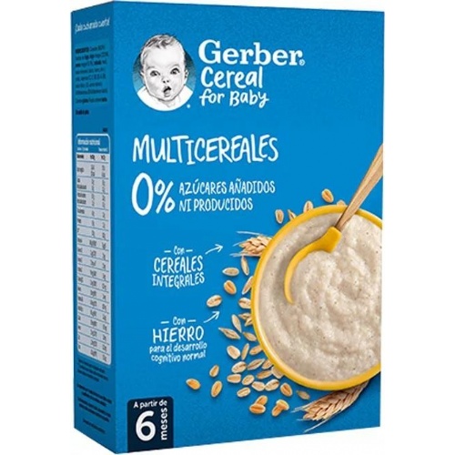 Gerber multicereales 0% azucares añadidos (1 estuche 270 g)