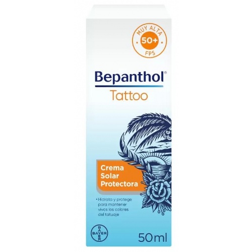 Bepanthol tattoo crema solar protectora spf 50+