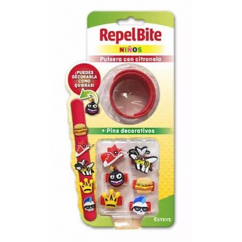 Repel bite niños pulsera con citronela (1 unidad personalizable)