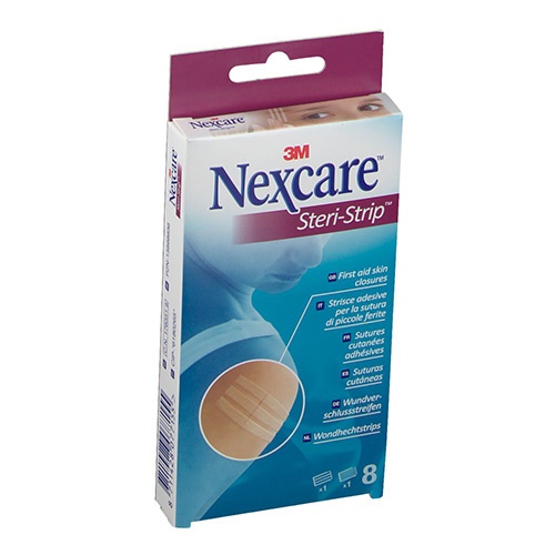 Steri strip 3m nexcare - sutura cutanea esteril (3 u 6 x 75 mm y 5 u 3 x 75 mm)