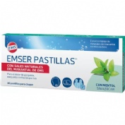 Emser con mentol sin azucar (30 pastillas para chupar)