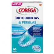 Corega ortodoncias & ferulas (66 tabletas limpiadoras)