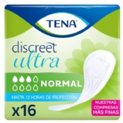 Absorbente incontinencia orina ligera - tena discreet ultra normal (16 unidades)