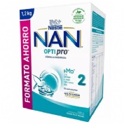 Nan optipro 2 leche de continuacion (2 envases 600 g pack ahorro)