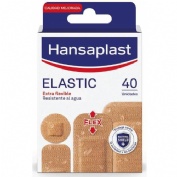 Hansaplast elastic - aposito adhesivo (40 unidades surtido diferentes tamaños)