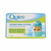 Tapones oidos silicona natacion - quies (6 unidades estandar)