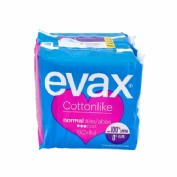 Compresas higienicas femeninas - evax cottonlike (normal con alas 16 compresas)