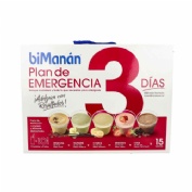 Bimanan plan emergencia 3 dias  15 sobres 44 g