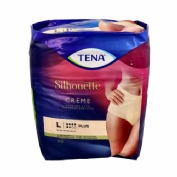 Absorbente incontinencia orina dia anatomico - tena silhouette braga cintura alta crema (8 unidades 