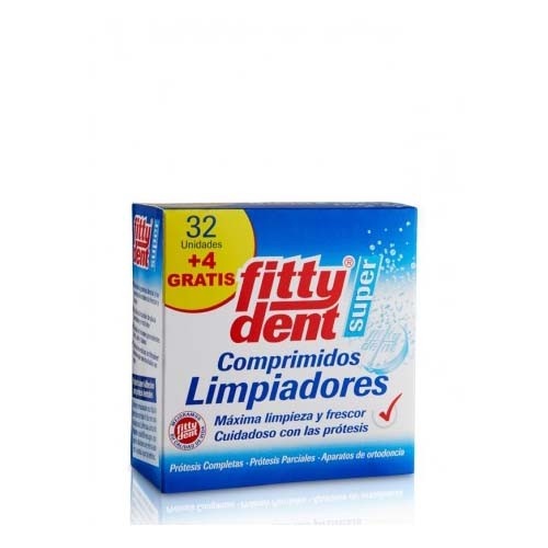 Fittydent super comprimidos - limpieza protesis dental (32 + 4 comprimidos)