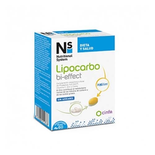 Ns dietcontrol lipocarbo bi-effect (60 comprimidos bicapa)