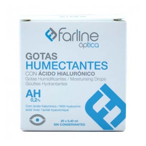 Farline optica gotas humectantes ah 0.2% - gotas oftalmicas esteriles (20 monodosis 0,4 ml)