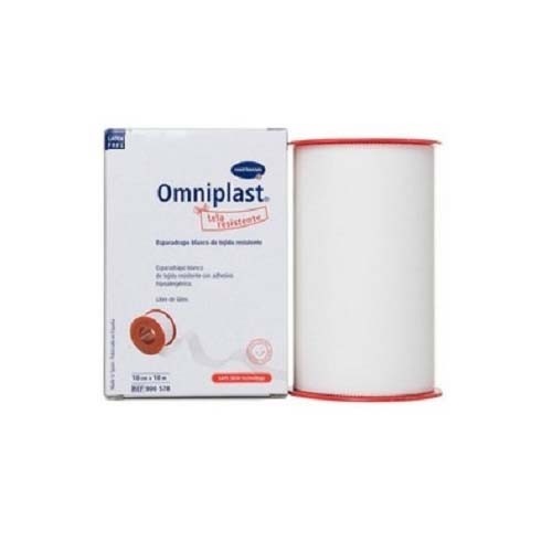 Esparadrapo hipoalergico - omniplast tejido resistente (1 unidad 10 m x 10 cm color blanco)