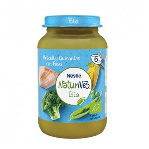 Gerber organic brocoli guisantes y pavo (1 tarrito 190 g)