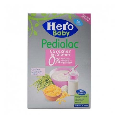 Pedialac papilla cereales sin gluten - hero baby (1 envase 340 g)