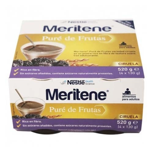 Meritene pure frutas ciruela 4 tarro 130